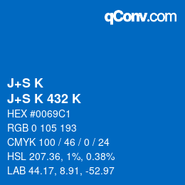 カラーコード: J+S K - J+S K 432 K | qconv.com