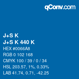 カラーコード: J+S K - J+S K 440 K | qconv.com