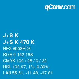 カラーコード: J+S K - J+S K 470 K | qconv.com