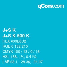 カラーコード: J+S K - J+S K 500 K | qconv.com