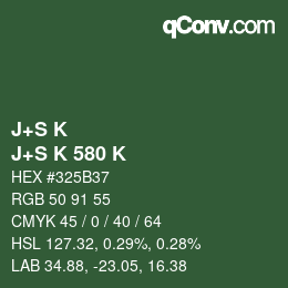 Farbcode: J+S K - J+S K 580 K | qconv.com