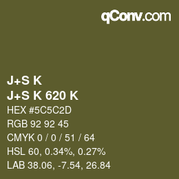 カラーコード: J+S K - J+S K 620 K | qconv.com