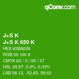 Código de color: J+S K - J+S K 650 K | qconv.com