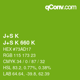 カラーコード: J+S K - J+S K 660 K | qconv.com