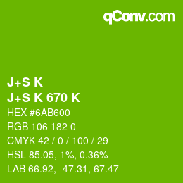 Farbcode: J+S K - J+S K 670 K | qconv.com