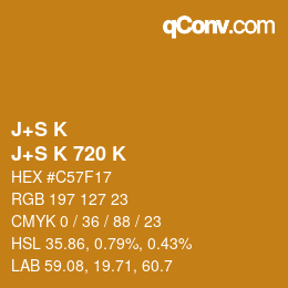 カラーコード: J+S K - J+S K 720 K | qconv.com