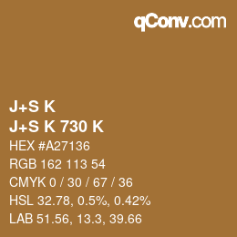 Farbcode: J+S K - J+S K 730 K | qconv.com