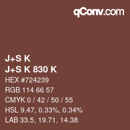 Código de color: J+S K - J+S K 830 K | qconv.com