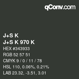 Farbcode: J+S K - J+S K 970 K | qconv.com