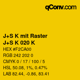 Farbcode: J+S K mit Raster - J+S K 020 K | qconv.com