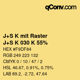 Farbcode: J+S K mit Raster - J+S K 030 K 55% | qconv.com