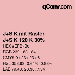 Code couleur: J+S K mit Raster - J+S K 120 K 30% | qconv.com