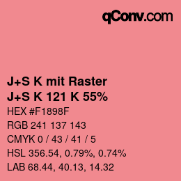 Farbcode: J+S K mit Raster - J+S K 121 K 55% | qconv.com
