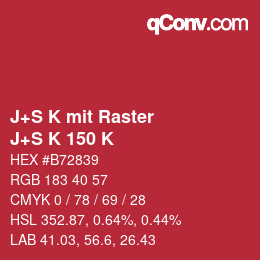 Code couleur: J+S K mit Raster - J+S K 150 K | qconv.com