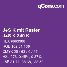 Farbcode: J+S K mit Raster - J+S K 340 K | qconv.com