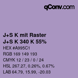Farbcode: J+S K mit Raster - J+S K 340 K 55% | qconv.com