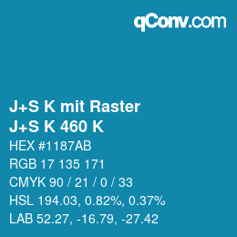 Código de color: J+S K mit Raster - J+S K 460 K | qconv.com