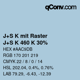 カラーコード: J+S K mit Raster - J+S K 460 K 30% | qconv.com