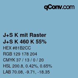 Farbcode: J+S K mit Raster - J+S K 460 K 55% | qconv.com
