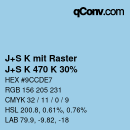 Color code: J+S K mit Raster - J+S K 470 K 30% | qconv.com