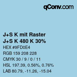Farbcode: J+S K mit Raster - J+S K 480 K 30% | qconv.com