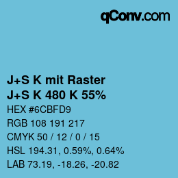 Farbcode: J+S K mit Raster - J+S K 480 K 55% | qconv.com