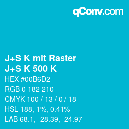 Farbcode: J+S K mit Raster - J+S K 500 K | qconv.com