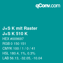 Code couleur: J+S K mit Raster - J+S K 510 K | qconv.com