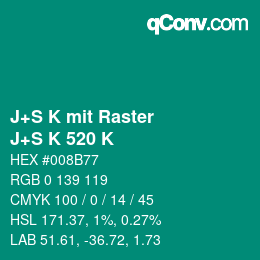 Farbcode: J+S K mit Raster - J+S K 520 K | qconv.com