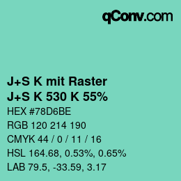 Farbcode: J+S K mit Raster - J+S K 530 K 55% | qconv.com