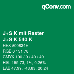 Farbcode: J+S K mit Raster - J+S K 540 K | qconv.com