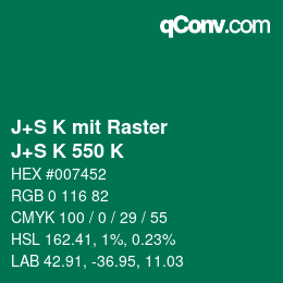 Farbcode: J+S K mit Raster - J+S K 550 K | qconv.com