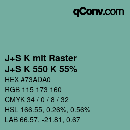 Farbcode: J+S K mit Raster - J+S K 550 K 55% | qconv.com