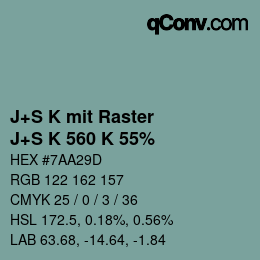 Farbcode: J+S K mit Raster - J+S K 560 K 55% | qconv.com