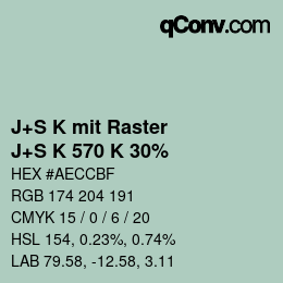 Code couleur: J+S K mit Raster - J+S K 570 K 30% | qconv.com