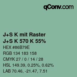 Farbcode: J+S K mit Raster - J+S K 570 K 55% | qconv.com