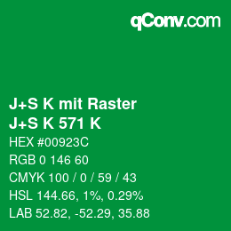 Code couleur: J+S K mit Raster - J+S K 571 K | qconv.com