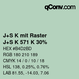 Code couleur: J+S K mit Raster - J+S K 571 K 30% | qconv.com