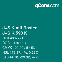 Código de color: J+S K mit Raster - J+S K 590 K | qconv.com