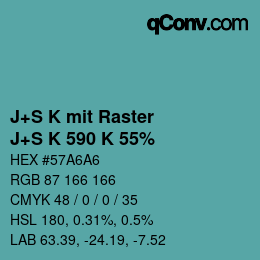 Farbcode: J+S K mit Raster - J+S K 590 K 55% | qconv.com