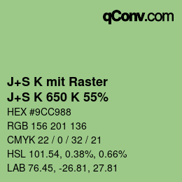 Farbcode: J+S K mit Raster - J+S K 650 K 55% | qconv.com