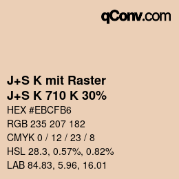 Farbcode: J+S K mit Raster - J+S K 710 K 30% | qconv.com