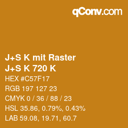 Farbcode: J+S K mit Raster - J+S K 720 K | qconv.com