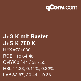 Farbcode: J+S K mit Raster - J+S K 780 K | qconv.com