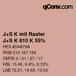Farbcode: J+S K mit Raster - J+S K 810 K 55% | qconv.com