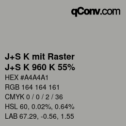 Farbcode: J+S K mit Raster - J+S K 960 K 55% | qconv.com