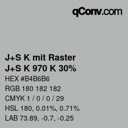 Farbcode: J+S K mit Raster - J+S K 970 K 30% | qconv.com