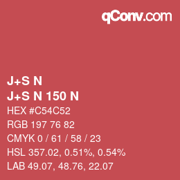 Farbcode: J+S N - J+S N 150 N | qconv.com