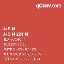 カラーコード: J+S N - J+S N 221 N | qconv.com