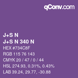 Farbcode: J+S N - J+S N 340 N | qconv.com